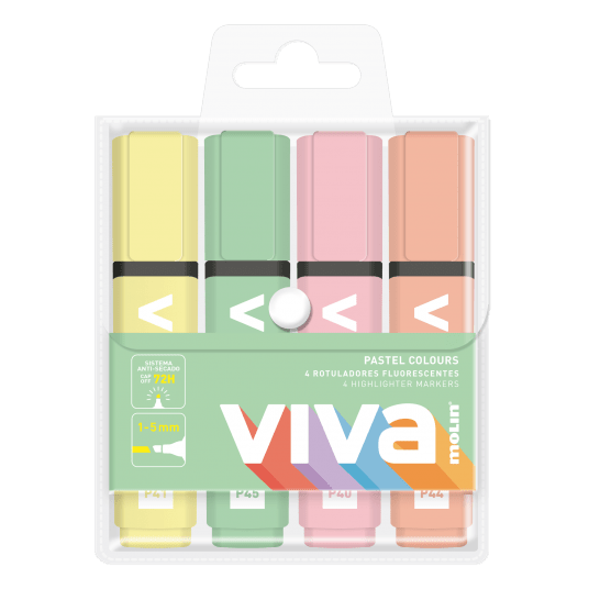 VIVA ZAKREŚLACZ PASTEL 4szt