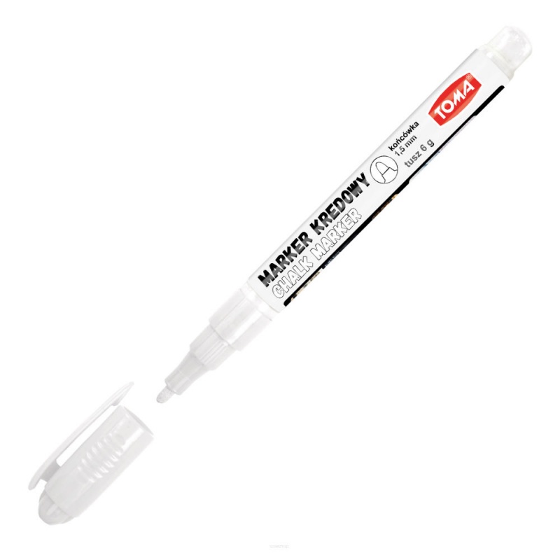 MARKER KREDOWY FINE 1,5mm BIAŁY TOMA 293