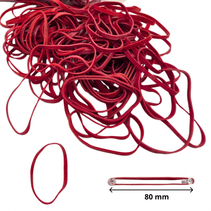 TRES Recepturki czerwone 80 (fi 50)  x 4mm 1 kg