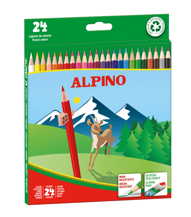 ALPINO Kredki CLASSIC ołówkowe 24 k