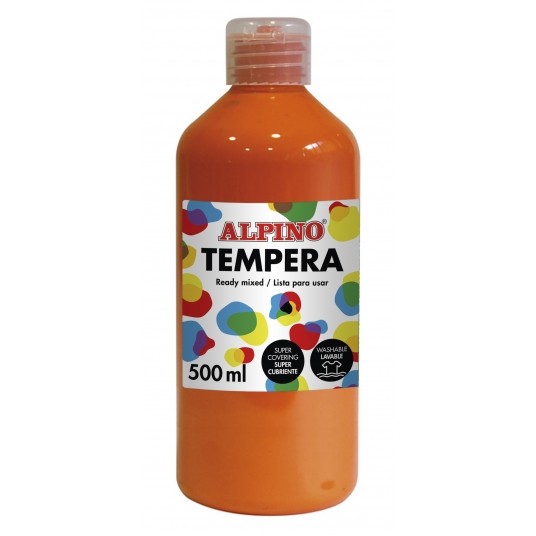 ALPINO Farba plakatowa w butelce 500ml pomarańczow