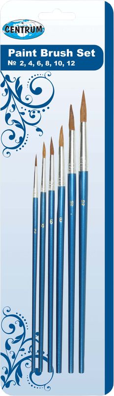 PĘDZLE CENTRUM OKRĄGŁE 6szt 80656