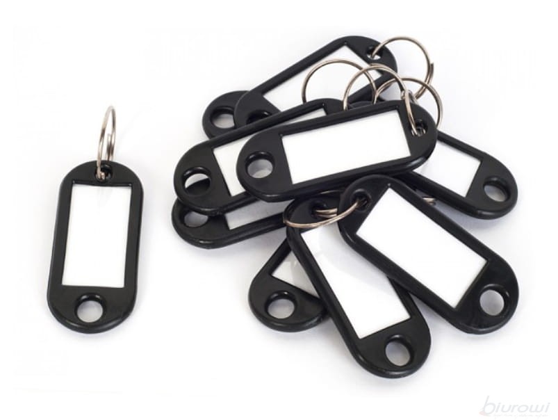 TRES Zawieszki do kluczy jednos. (50sz) czarne