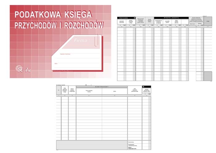 Podatkowa Księga Przychodów i Rozchodów A4 48K 