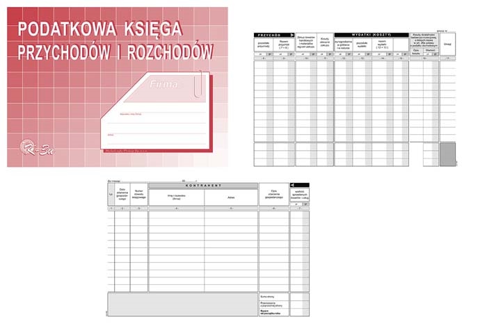 Podatkowa księga przychodów i rozchodów A5...